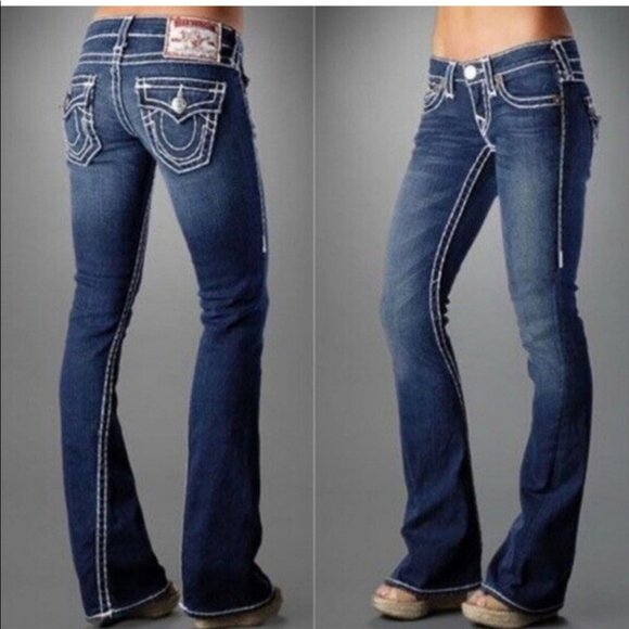 True Religion Denim - True Religion Vintage Wash Y2K low rise boot cut blue jeans 27